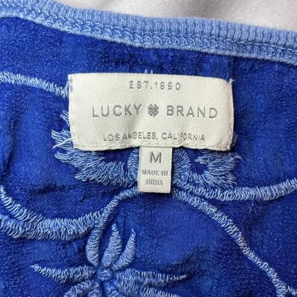 💙Luck Brand Henley Style Top Sz M🩵 - Picture 4 of 4